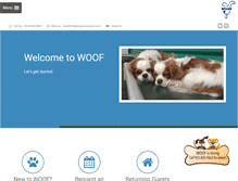 Tablet Screenshot of dogslovewoof.com